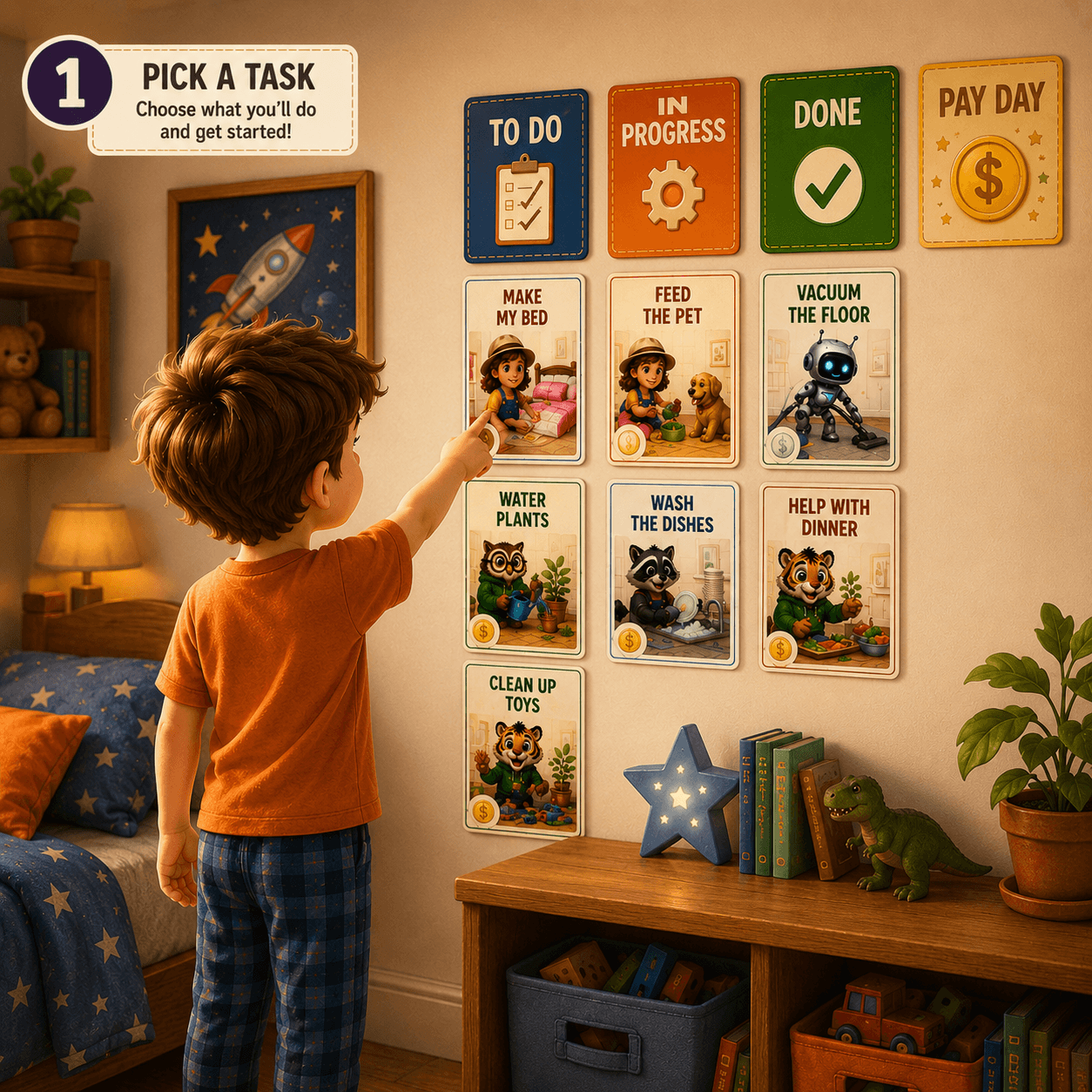 Tally's Chore Cards — example 1