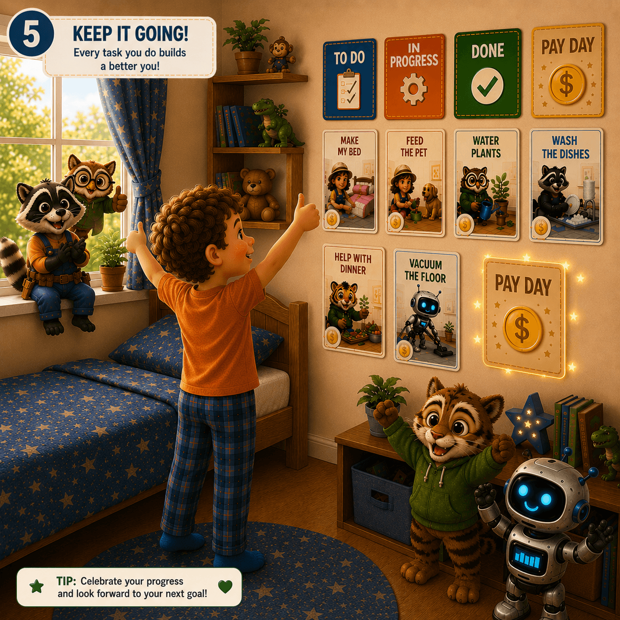 Tally's Chore Cards — example 5