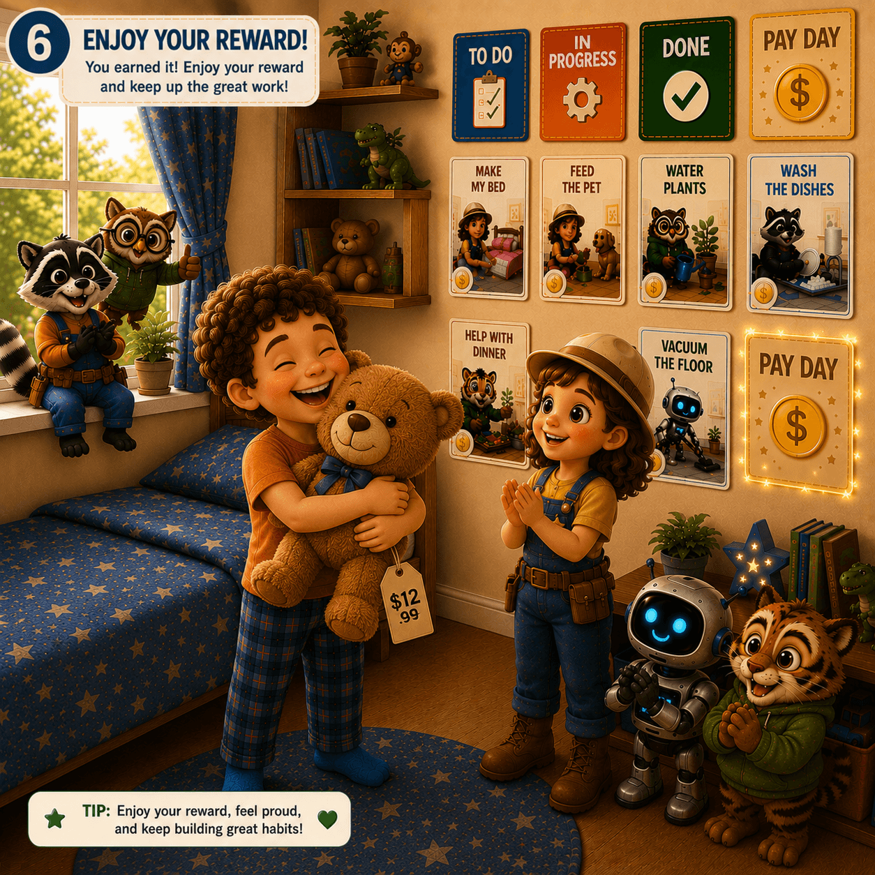 Tally's Chore Cards — example 6