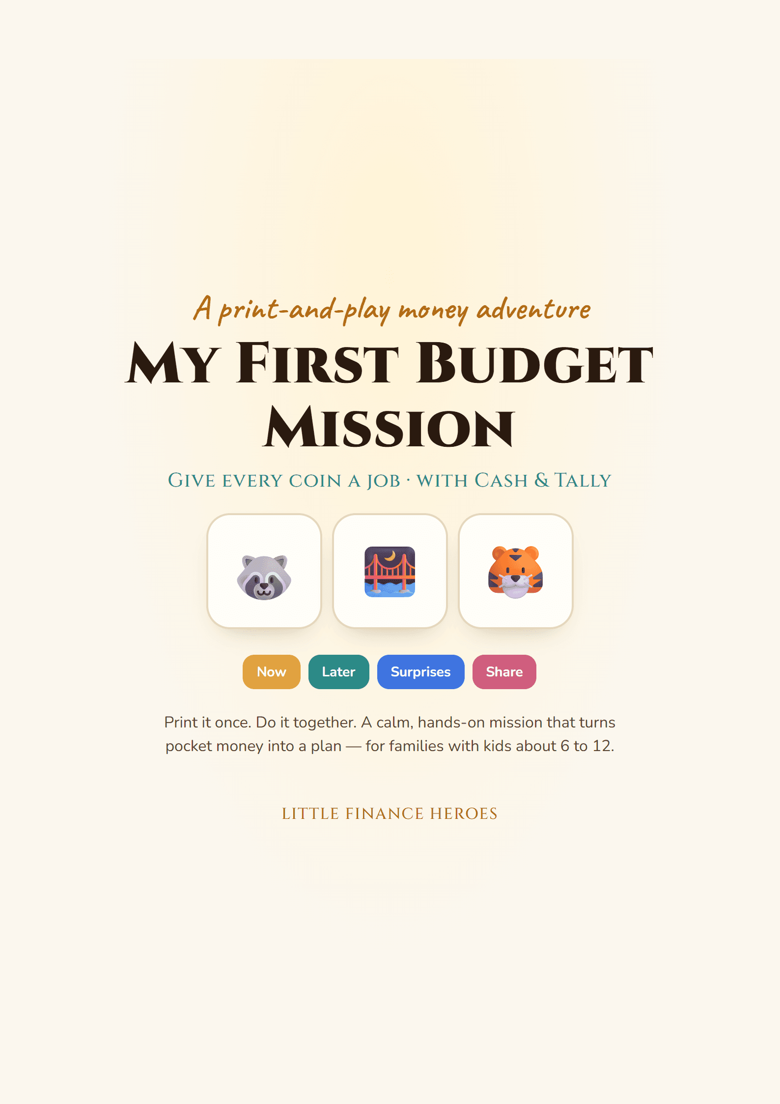 My First Budget Mission cover