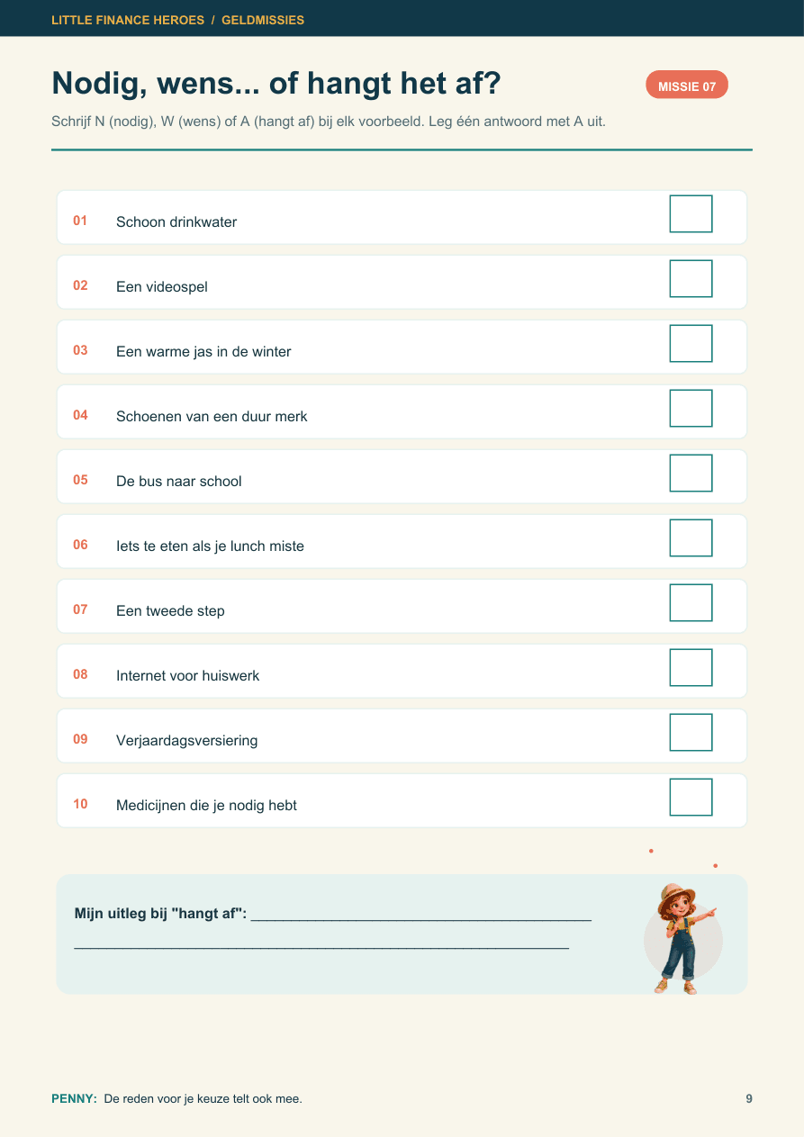 Money Missions — Activity Book — 2