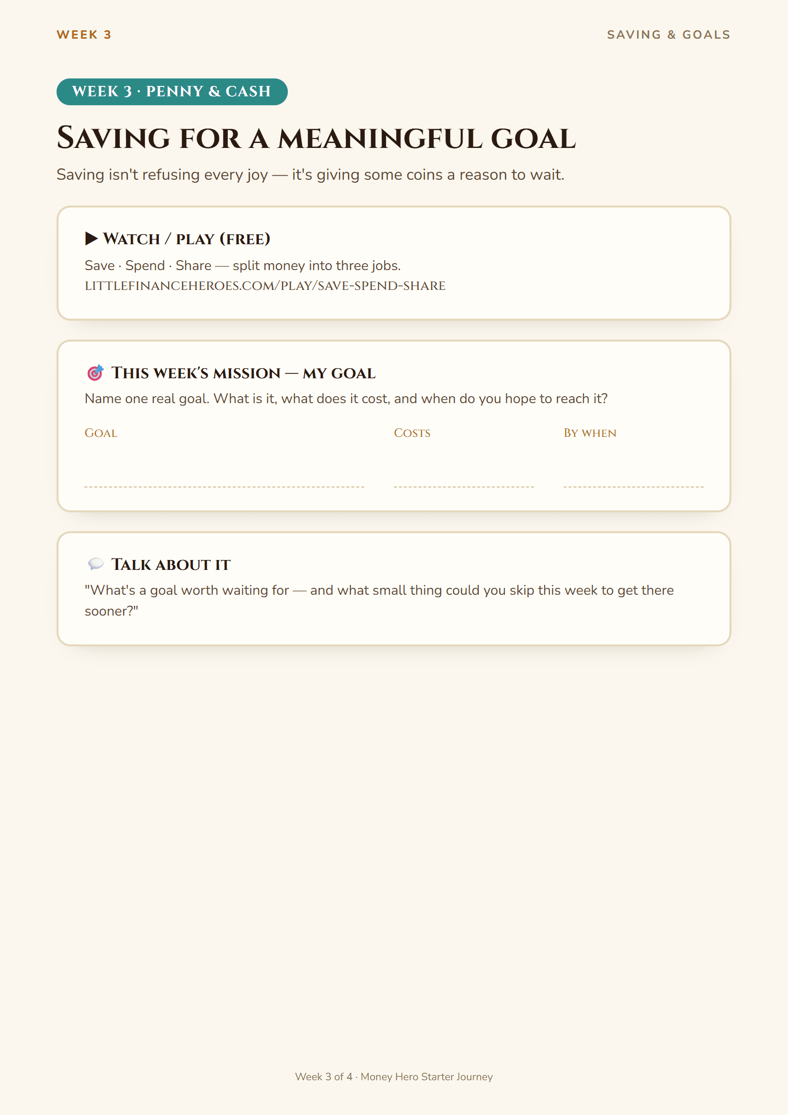 Money Hero Starter Journey — 3