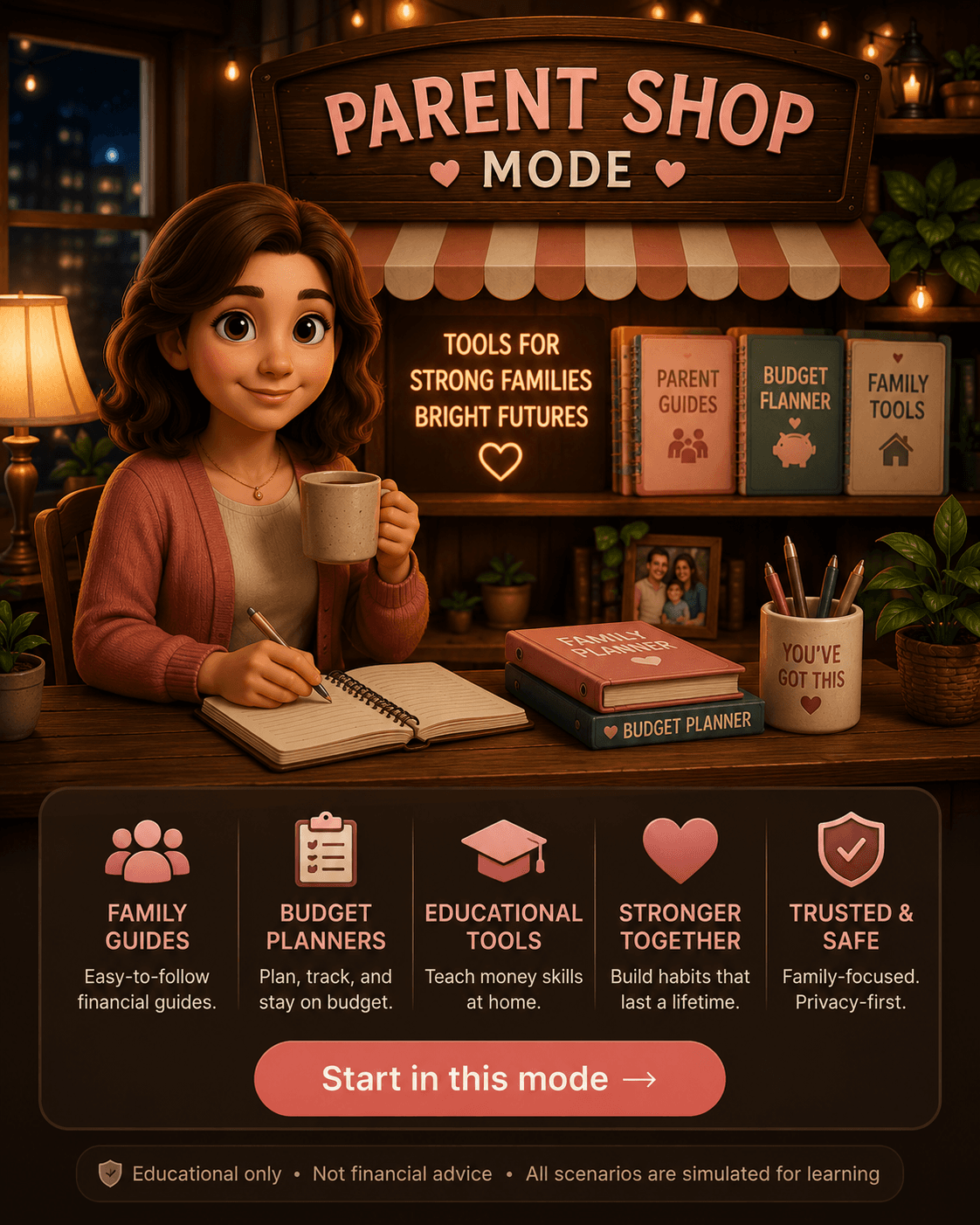 Parent Shop Mode illustration