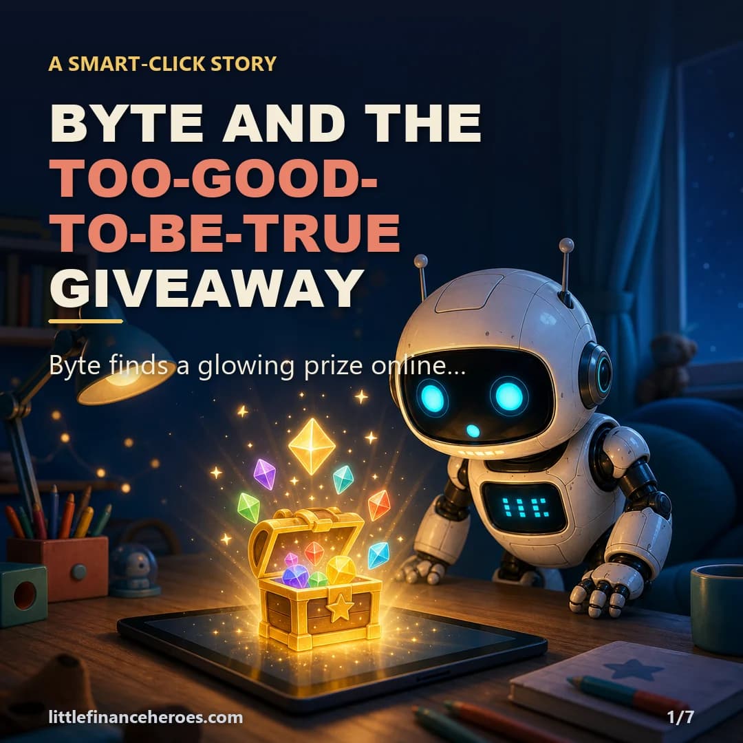 The SAFE Check: help kids spot a too-good-to-be-true online prize