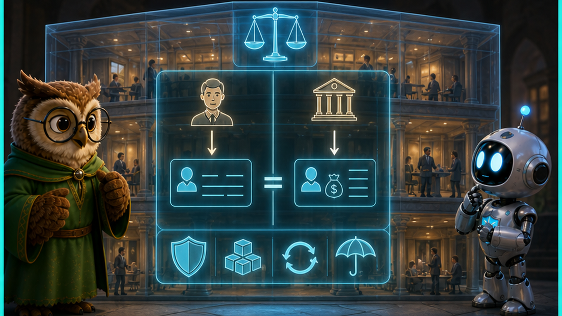 A loan and a matching deposit appear side by side